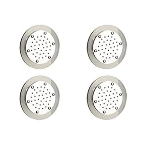 ATCO 4 x zijdouche massagesproeier douche wanddouche douchekop inbouw douchesysteem badkamer wandsproeier sproeikop 13 cm