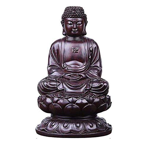 Statue Bouddha Assis Bois de Rose pour Réduire le Stress et Décorer la Maison