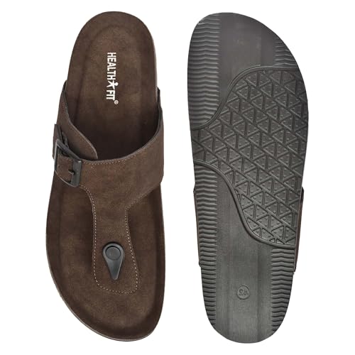Image of HEALTH FIT Comfortable & LightWeight | Fashionable & Everyday Stylish & Durable Design Slip-on Style Flip Flops for Gents HF3078