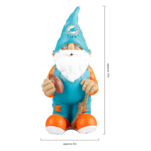 Image of NFL Resin 11.5 inch Team Logo Outdoor Garden Statue Gnome