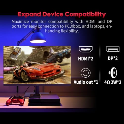 Image of Viewedge Gaming Monitor 27 inch 240Hz 1ms FHD (1920x1080p) Computer Monitor, 110% sRGB HDR10 HDMI x 2 & DP x 2 Port, Built-in Speakers, Support Freesync and Wall Mount
