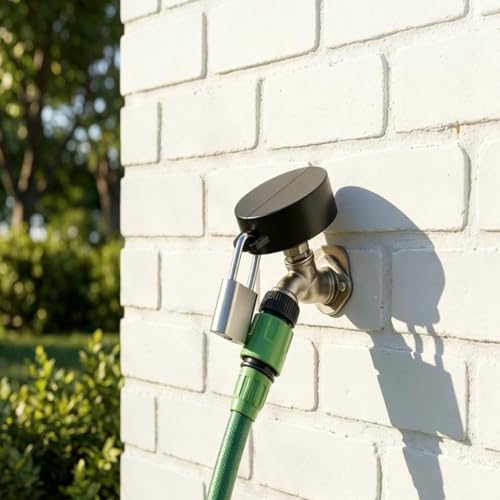 Outdoor Faucet Lock - Water Spigot Lock, Hose bib Lock, Suitable for Valve Handles with diameters ranging from 1-1/2 to 3 inches