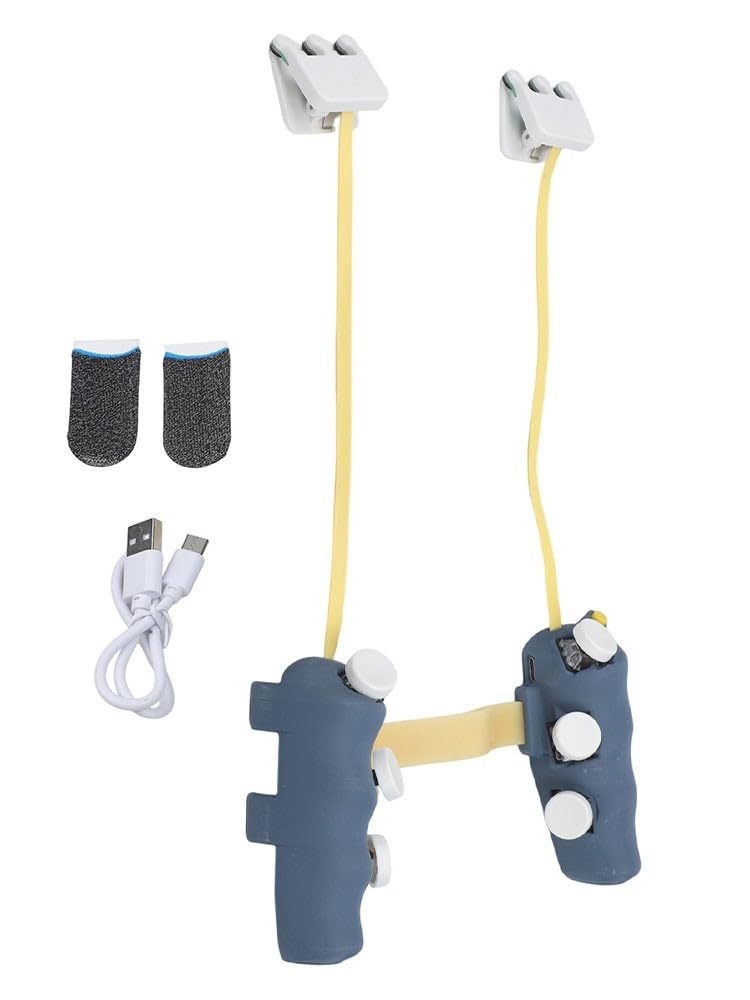 Kivivaka Controller di gioco magnetico fai da te per tablet iPad, gamepad a scatto stampato 3D con pulsanti continui a impulsi, giochi d'azione portatili con cordino