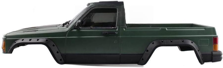 RC Car Hard Body Shell Kit,313mm Wheelbase Cherokee Body Car Shell for 1/10 RC Crawler Axial SCX10 & SCX10 II 90046 90047 TRX4 Kit (Military Green, Pickup A)