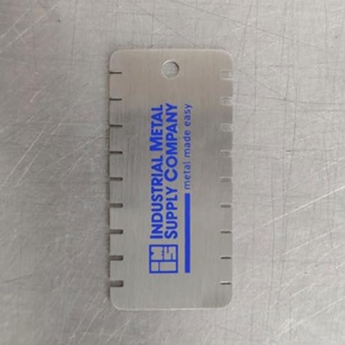 Instrumento medidor de espesor de acero inoxidable con dos escalas, esencial para medir el espesor de láminas de aluminio en el hogar miniatura 6