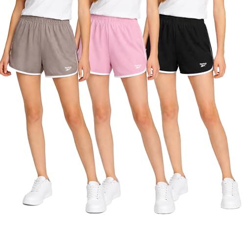 Short sport fille Reebok vêtement course à pied football gym en maille