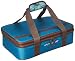 Rachael Ray Expandable Lasagna Lugger, Double Casserole Carrier for Potluck Parties, Picnics, Tailgates - Fits two 9"x13" Casserole Dishes, Marine Blue Floral Medallion