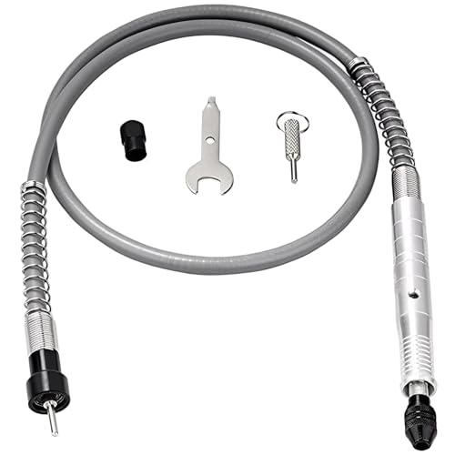 LATRAT Tuyau de perçage de 3 mm - Support de câble d'extension flexible - Mandrin de perçage pour Dremel et ponceuse rotative compatible (doré)