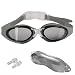 Swim Goggles Adult Adjustable Non Toxic Silicone Straps - UV Protected Anti-Fog Clear Transparent Lens - Fog Resistant Swim Goggle with Protective Case Ear Plug