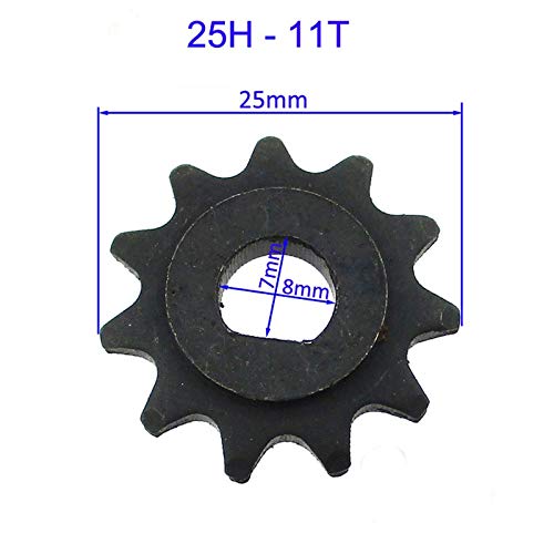 Pignon à Pignon Haute Vitesse Avec 11 Dents Pour Chaîne 25H, Trou De