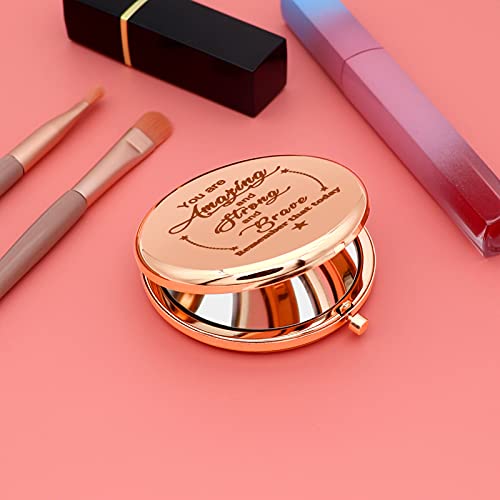 Inspirational Gifts For Girls Personal Makeup Mirror For Women Encouragement Gift For Friend Daughter Granddaughter Goddaughter Coworker Travel Makeup Mirror Birthday Graduation Gift Compact Mirror #TOP3