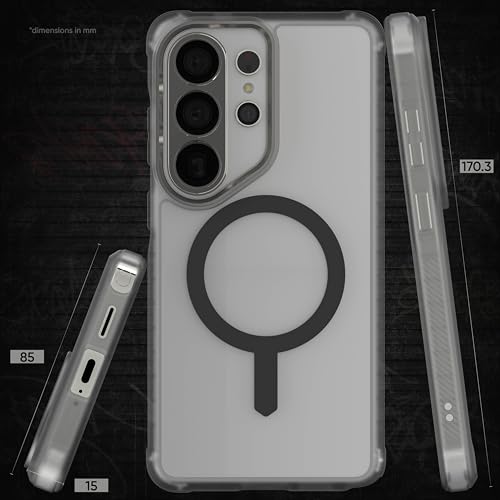 Image of Ghostek Covert Clear Galaxy S26 Ultra Case MagSafe Compatible with Magnetic Ring, Slim Thin Shockproof Phone Cover Designed for 2026 Samsung S26 Ultra (6.9 inch) (Clear Matte)