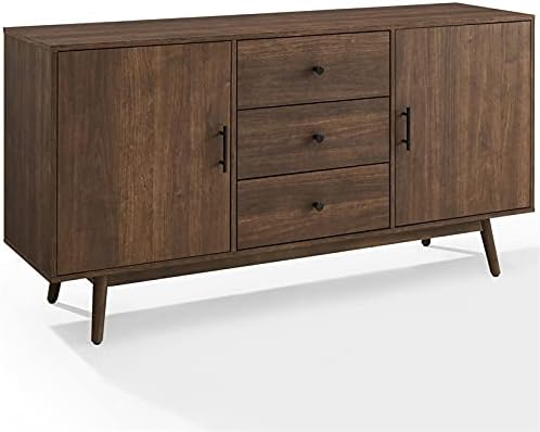Pemberly Row Wooden Mid-Century Modern Sideboard in Brown