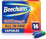 Beechams Max Strength All in One Capsules, Cold & Flu Relief medicine for adults, with Paracetamol, 16s