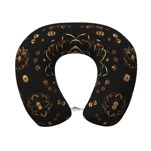 Almohada cervical de poliéster color negro una pieza miniatura 1