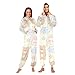 Yuiboo Bear & Bunny Cloud PartyUnisex Adults One Piecing Pajamas for Women Men Costumes with Hood