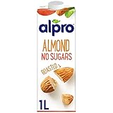 No contiene azúcar añadido Alpro Bebida Vegetal de Almendras sin azucar 8x1L