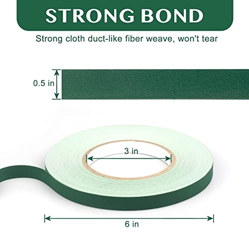 Ariflor Floral Tape - Matte Flower Wrap Adhesive Tape Bouquet Stem Wrapping And Floral Crafts, Wedding Bouquet Tape, 0.5 Inch Wide And 180 Ft Long #TOP1