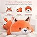 Imagen de Mewaii Almohadas de Peluche Zorro Naranja Kawaii Juguetes Stitch Que Respira para Dormir Lindo Cojines de Peluche Animales para Niños