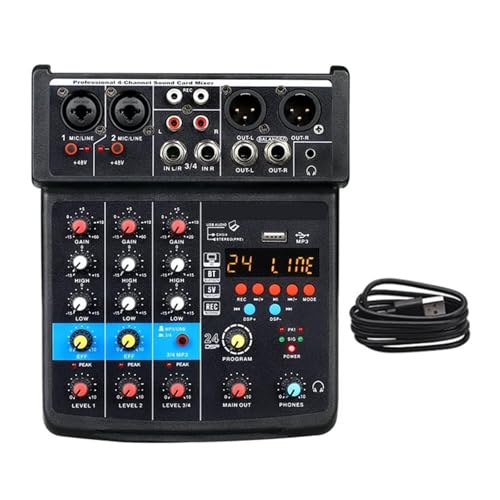 I[fBI~LT[ 4 `l 24 USB TEhJ[hC^[tFCXR\[ Bluetooth 48V t@^d PC ւ̘^ LKp\(Black)