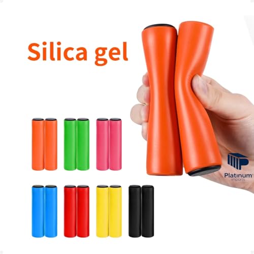 Manopla Punho Guiador Guidão para Bicicletas Urbanas MTB Speed Bike Silicone Gel Antiderrapante Conf
