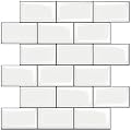 STICKGOO White Subway Tiles Peel and Stick Backsplash, Stick on Tiles Kitchen Backsplash (Pack of 10, Thicker Design)