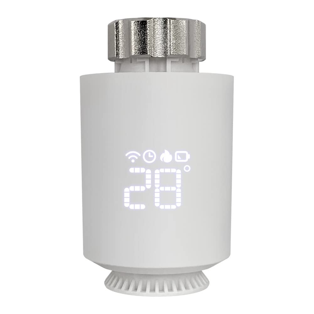 VENEKA Attuatore Termostato per Radiatore Tuya ZigBee, Regolatore di Temperatura Valvola Termostatica Smart TRV per Alexa Home