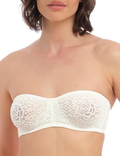 Image of Wacoal Halo Lace Strapless Underwire Bra
