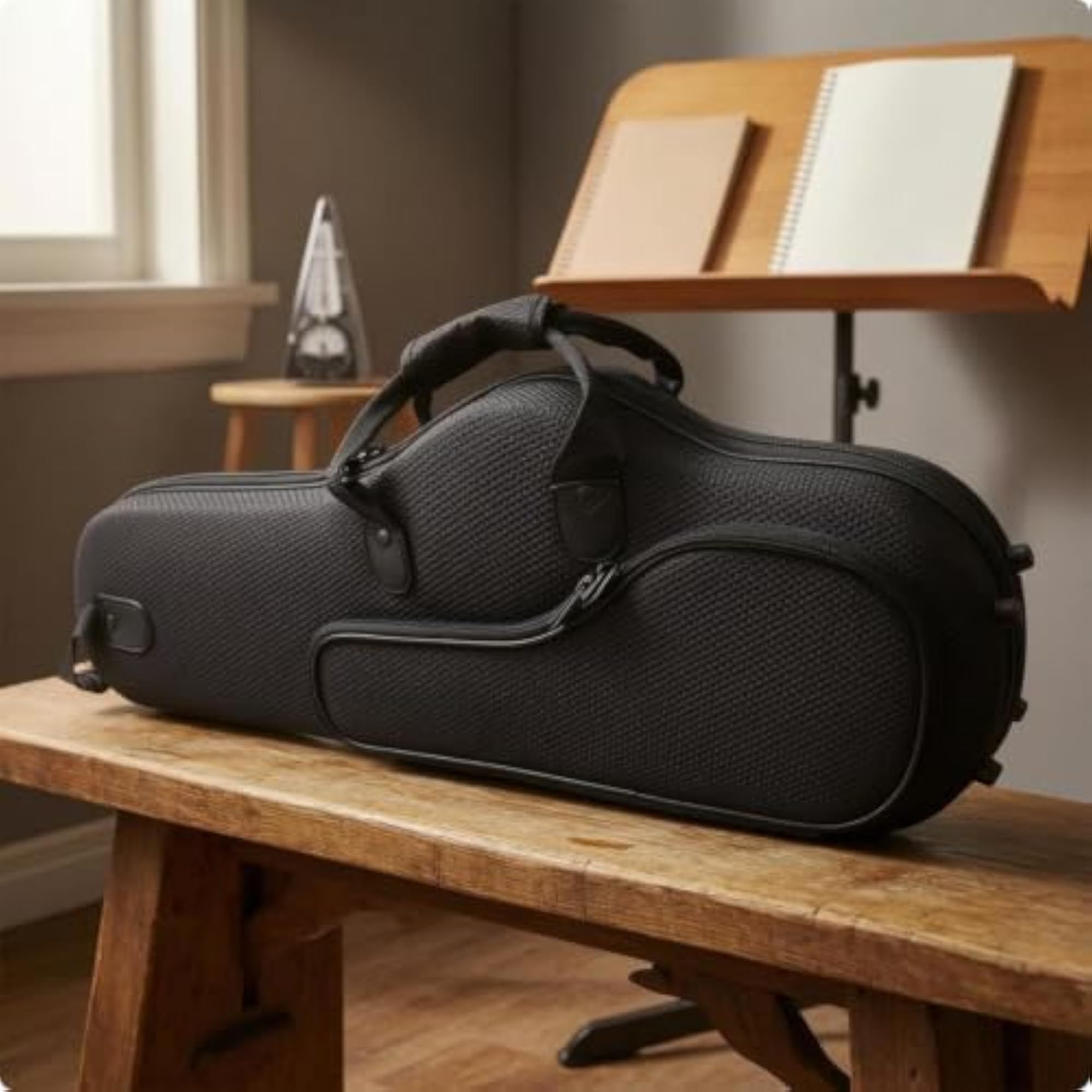 Soft Shielded Alto Saxophone Carrying Case, Padded Protection