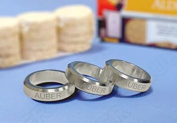 Bisquette Savers Spacer for Electric Smoker 3 Rings, Silver