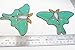 Luna Moth Handmade Stained Glass Green Garden Ornament Window Decor
