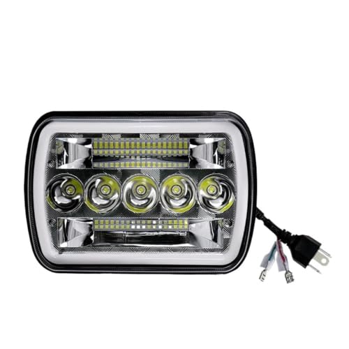 Phares 5x7 H4 LED anti-scintillement pour restaurer phare H6054 de voiture