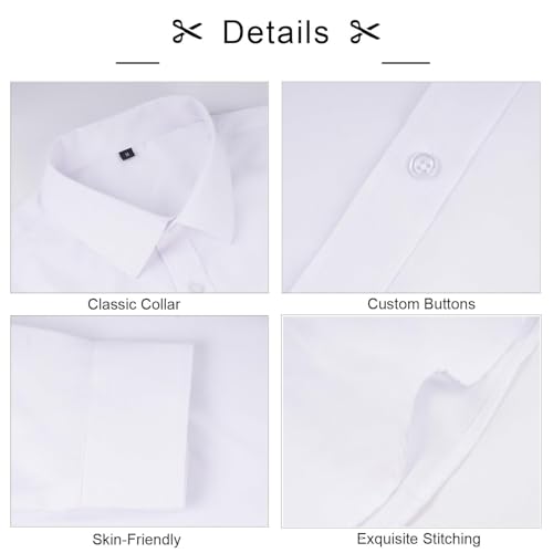 Image of Alizeal Mens 3 Pcs Long Sleeve Shirts Set