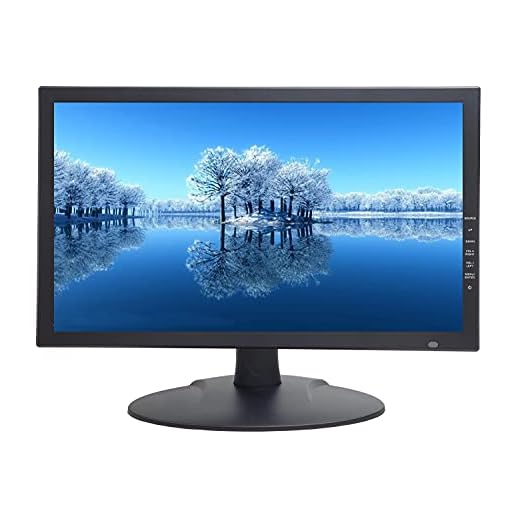 101AV 18.5 HD LED Security Monitor HDMI VGA & BNC Input Build in Speaker Wide Screen Audio Video Display Computer PC Monitor for CCTV DVR Home Office Surveillance Optional Mount(2D Comb Filter)