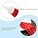 PATIKIL Bike Streamers, Colorful Scooter Handlebar Tassels Grips Ribbon Accessories Decorations for Bicycle Tricycle Handles, Red