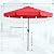 MASTERCANOPY Valance Patio Umbrella for Outdoor Table Market -8 Ribs (10ft, Red)
