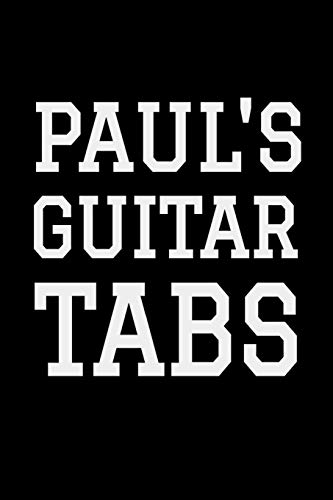 Paul's Guitar Tabs: Blank Guitar Tab Notebook, 120 Pages, Soft Matte Cover, 6 x 9 image 3