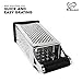 K BASIX Professional Box Grater for Kitchen, 4 Sided Box Cheese Grater, Stainless Steel Box Grader for Cheese, Potato, Carrot Peeler and Slicer with Non-Slip Base, Dishwasher Safe