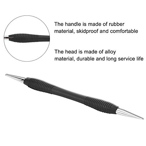 Leathercraft Modeling Tools Dual Head Detail Embossing Sculpting Press Tool for DIY Crafts(Awl Head), Black - Image 3