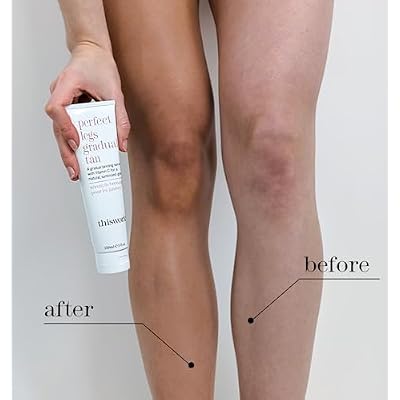 This Works Perfect Legs Gradual Tan, Self Tanner with Vitamin E & Shea Butter, 150ml