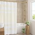 Madison Park Shower Curtain Spa Waffle Weave Shower Curtain for Bathroom 3M Scotchgard Moisture Management, Spa Quality Modern Shower Curtains for Bathroom, Standard: 72x72 Cream