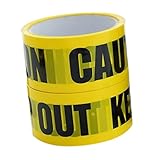 CLISPEED 2 Rollen Witterungsbeständiges Absperrband Je PE Warnband Gelb...