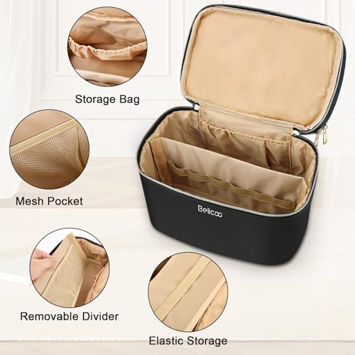 Trousse de toilette double couche étanche à grande capacité - 5