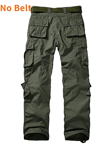 Men's Outdoor Hiking Pants Ripstop Wild Cargo Pants Army Camo Combat Casual Work Pants with 8 Pockets2