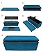 Sorbus Storage Ottoman Bench – Collapsible/Folding Bench Chest with Cover – Perfect Toy and Shoe Chest, Hope Chest, Pouffe Ottoman, Seat, Foot Rest, – Contemporary Faux Suede (Teal)