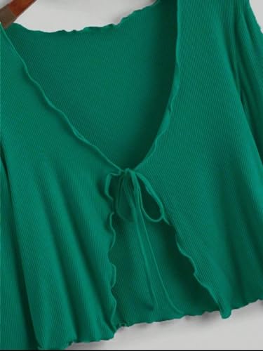 Image of JC JUMMY COUTURE Casual Multicolor Solid Full Sleeve Front Tie Shrug for Women