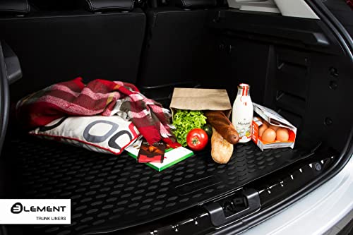 Image of Element Tailored Fit Rubber Boot Liner Protector Mat for Citroen C4 SpaceTourer I 2018- Present, Folded Backseat