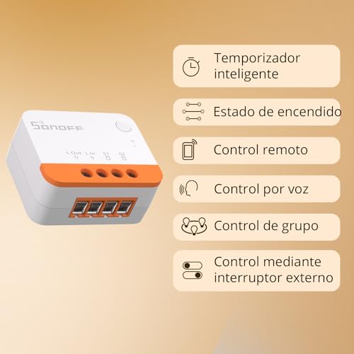 Miniatura 4 de SONOFF ZBMINIL2 Interruptor Inteligente Zigbee, Sin Neutro, Mini Módulo Relé para Luz, Control de 2 Vías, Compatible con Alexa y Google Home, Requiere Hub Zigbee