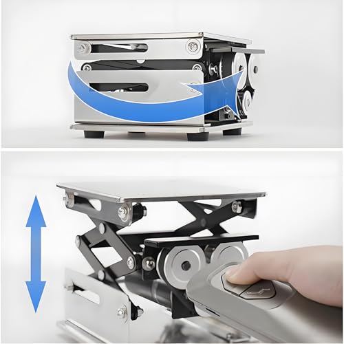 Piattaforma di sollevamento elettrica telecomandata, capacità 10 kg, sollevamento veloce anni '60, ideale per laboratori scientifici e attrezzature, soluzione di sollevamento efficiente per