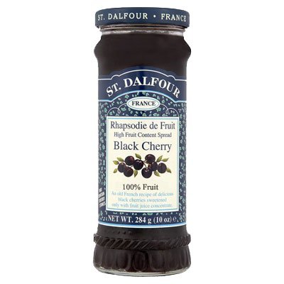 (2 Pack) - St Dalfour - Black Cherry Fruit Spread | 284g | 2 PACK BUNDLE